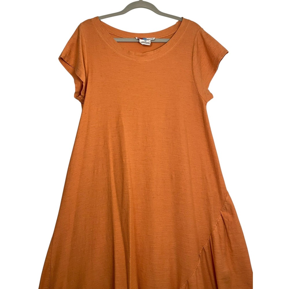FP Beach Free People Lena Small Asymmetrical Tiered Ruffle Maxi Dress Boho - Picture 3 of 16